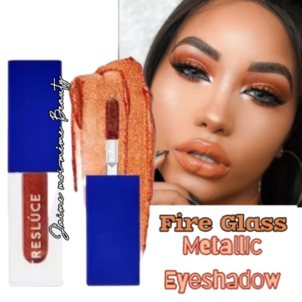 Tresluce Beauty Liquid Metallic Glitter Eyeshadow in Fire Glass- Copper